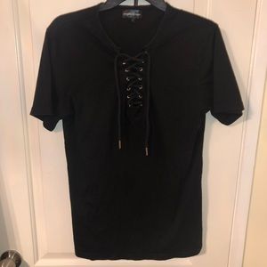 Maniere De Voir Laced Up Shirt